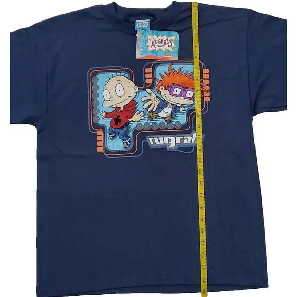 Vintage 2000 Rugrats‎ Nickelodeon Blue T-Shirt Boys Large Viacom Chucky Tommy - Picture 6 of 6